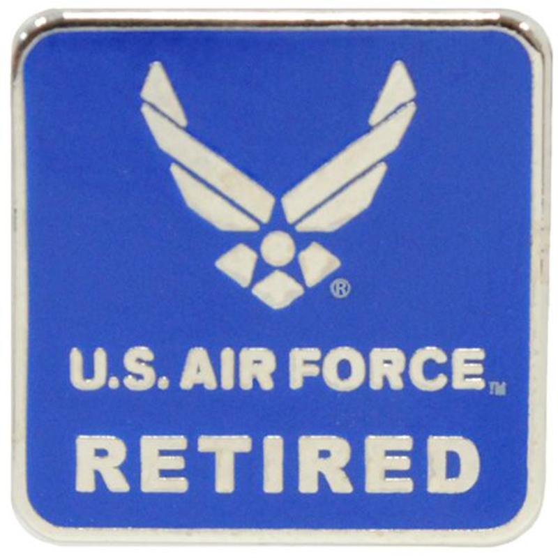P12638 Mini Pin - USAF Retired, Symbol - 0.69 in.