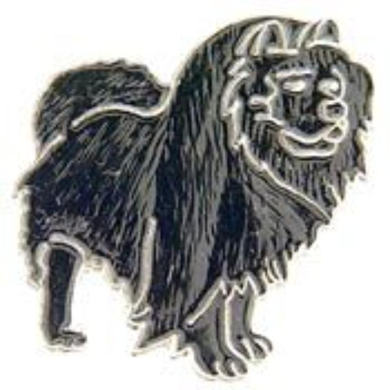 P00328 Pin - Dog, Chow, Black - 1 in.
