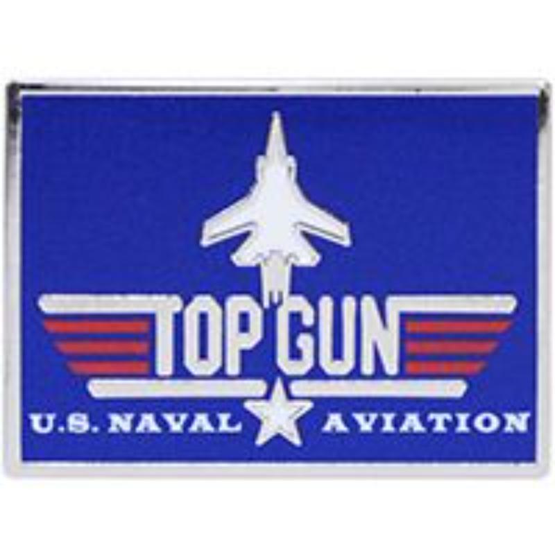 P00440 Pin - USN, Top Gun Sheild - 1.625 in.