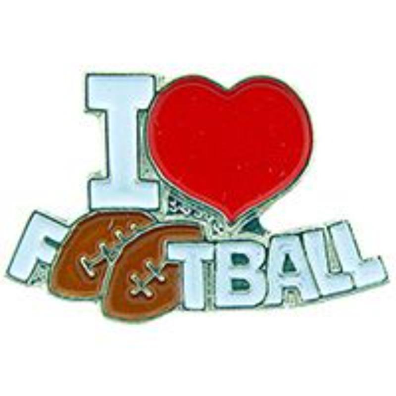 P00535 Pin - Foot, I Heart - 1 in.