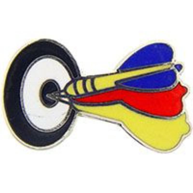 P00596 Pin - Game, Darts & Board - 1 in.