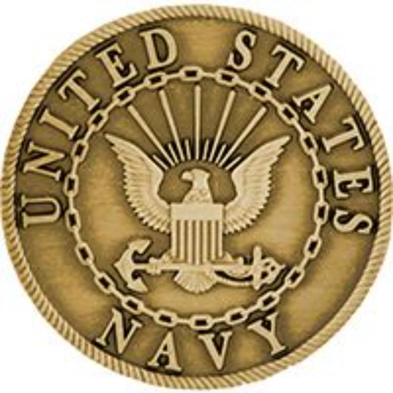 P12671 Pin - USN Logo - 1 in.
