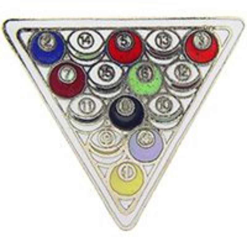 P00644 Pin - Game, Pool, Rack - 15Bal - 1 in.