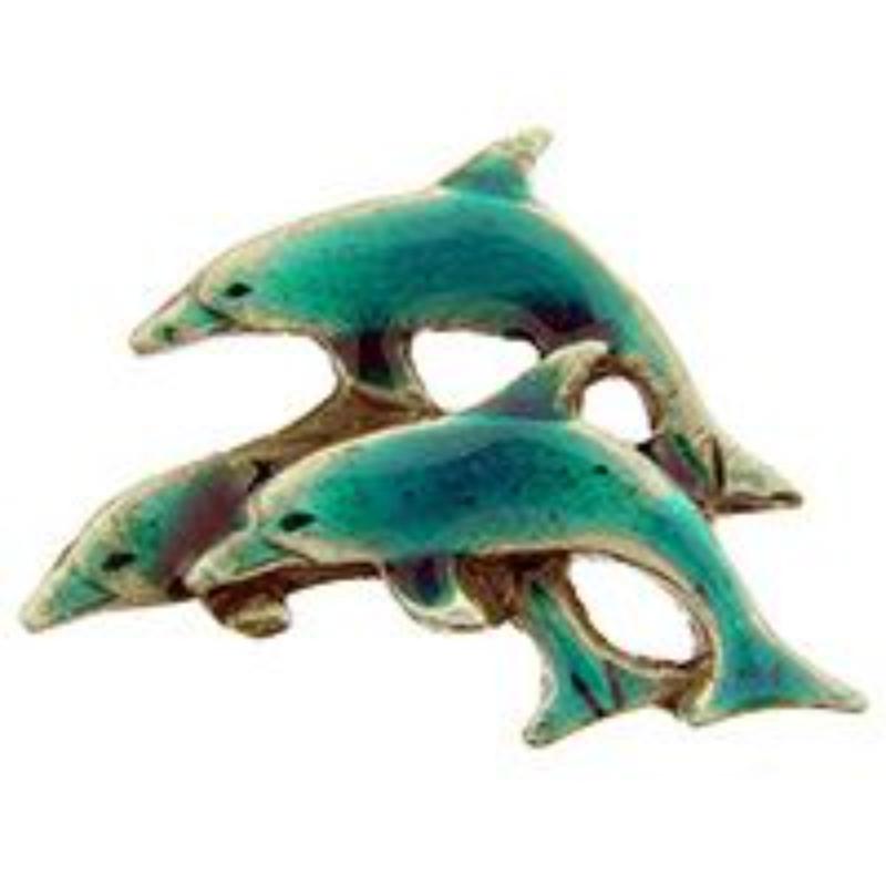 P00684 Pin - Dolphins, Colored - 1 in.