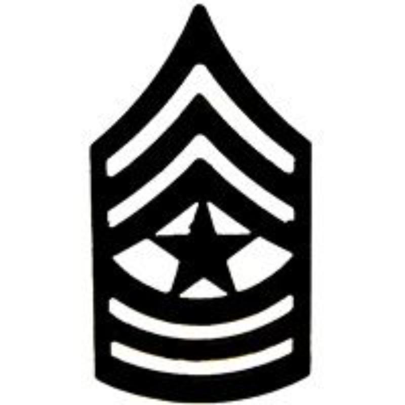 Army E9 Staff Sergeant Major Rank Insignia - Gold - 0.81 x 1.5 in. - Durable Design