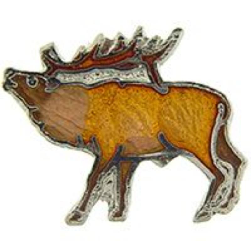 P01504 Pin - Elk, Sideview - 1 in.