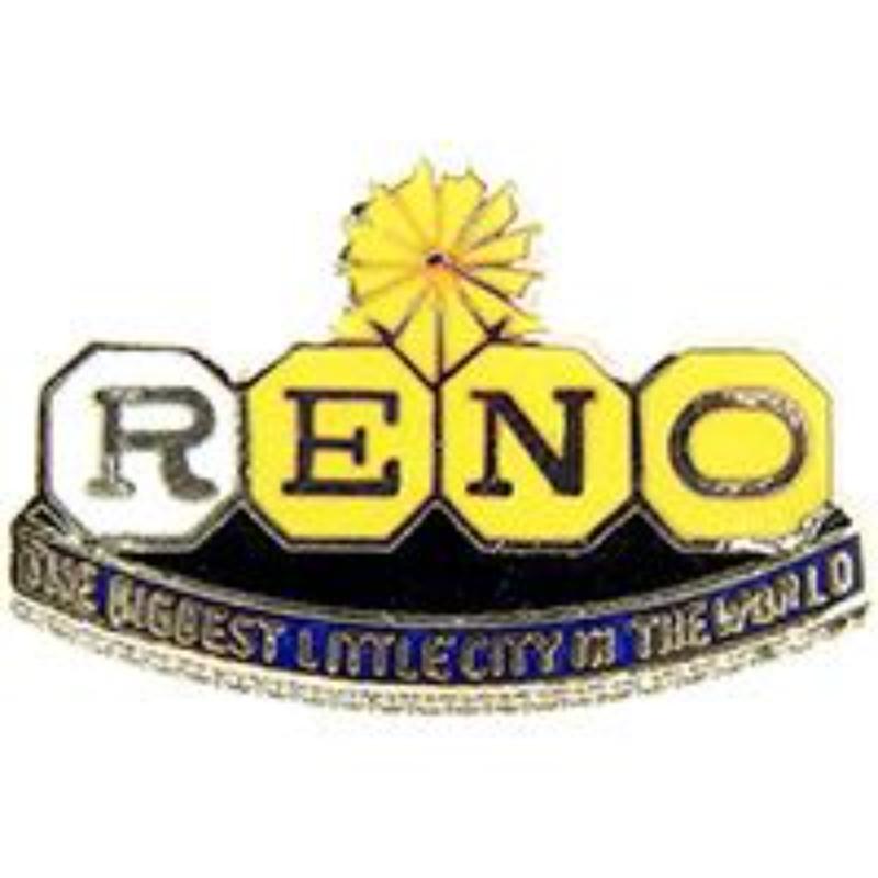 P01973 Pin - Game, Reno, Sign - 1 in.