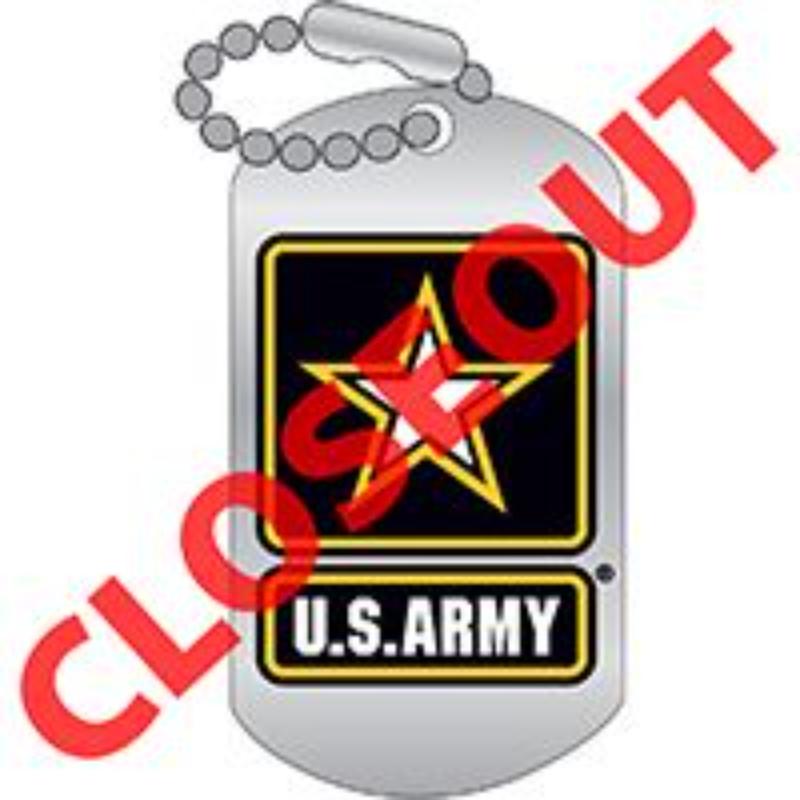P12767 Pin - Army Logo, Dog Tag - 1.25 in.