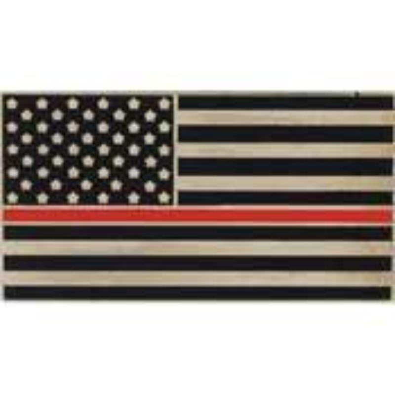 Honor Flag Pin - Red Line - 1.125 in. - Durable Military Design
