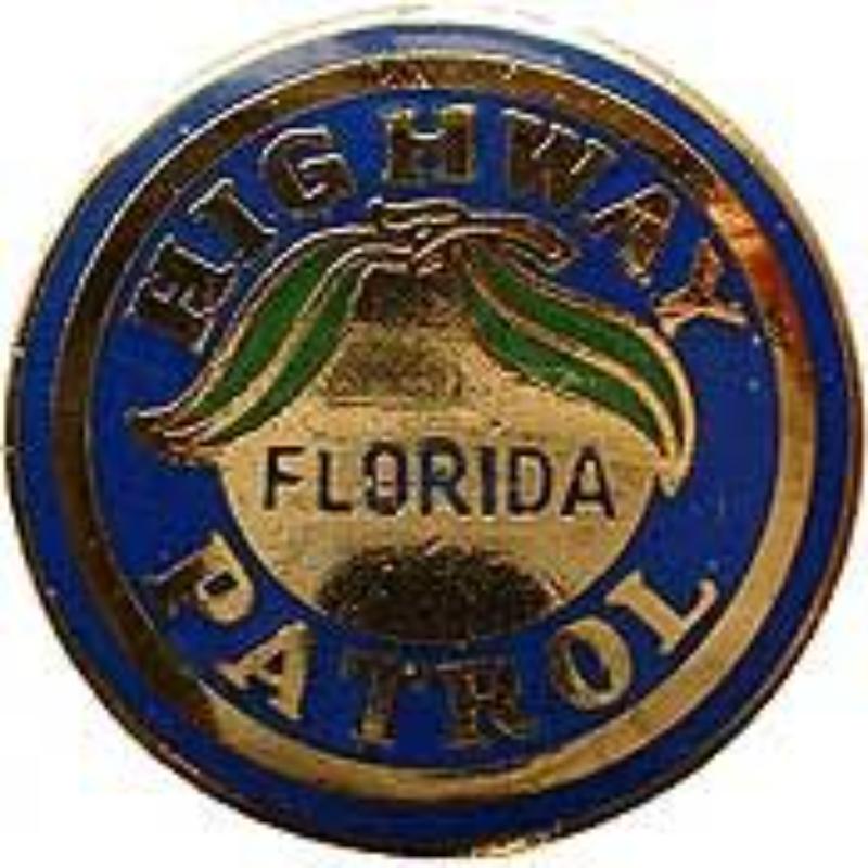 Picture of Eagle Emblems P02509 Pin - Police Patch&#44; Florida - 1.625 in.