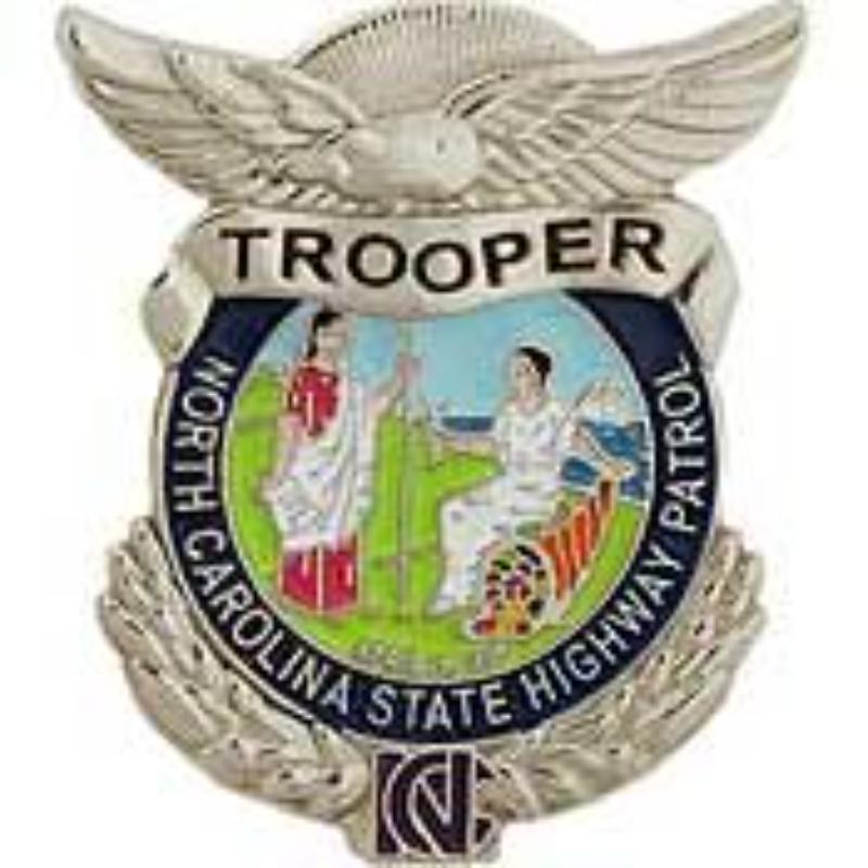 P02633 Pin - Police decal, North Carolin - 1 in.