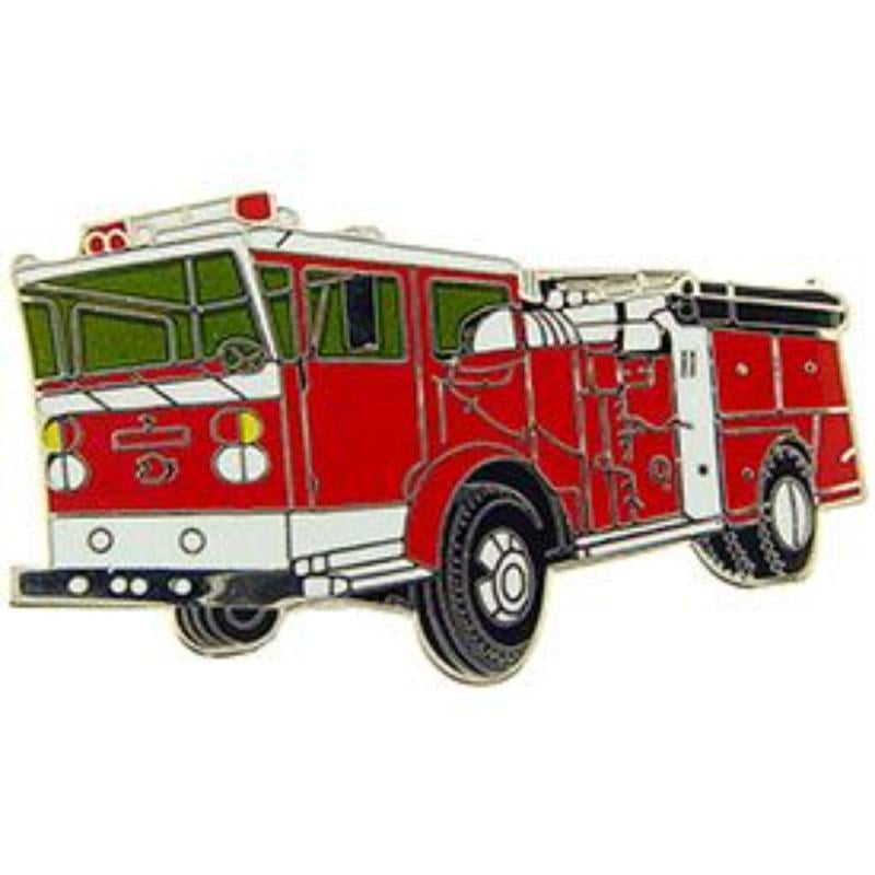 P03494 Pin - Fire, Truck, Red - 1.63 in.