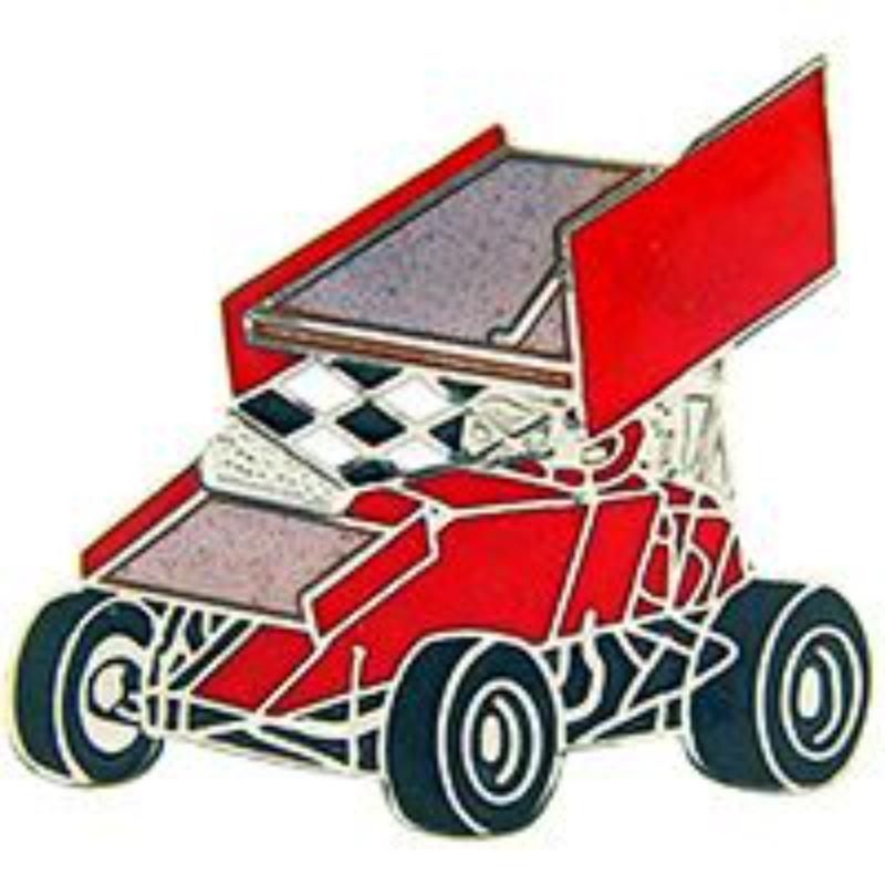 P06884 Pin - Car, Sprint, Wing, Red - 1 in.