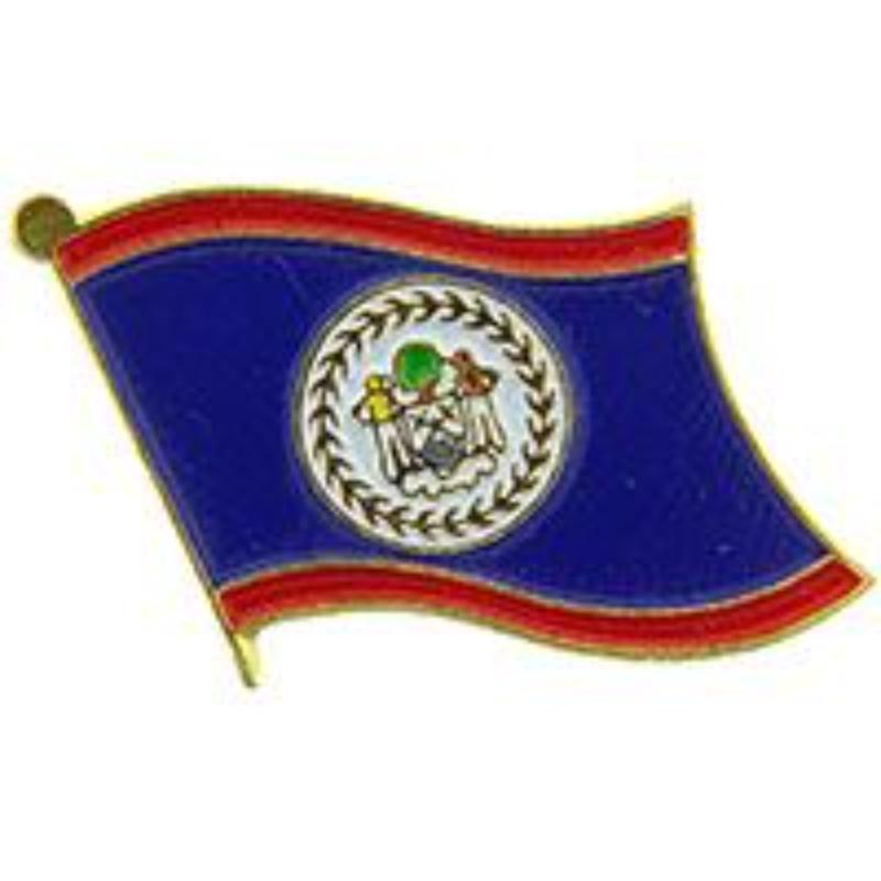 P09629 Flag Pin - Belize - 1.625 in.