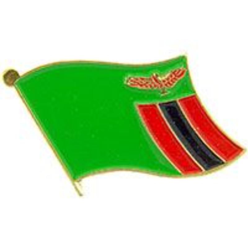 P09663 Flag Pin - Zambia - 1.625 in.
