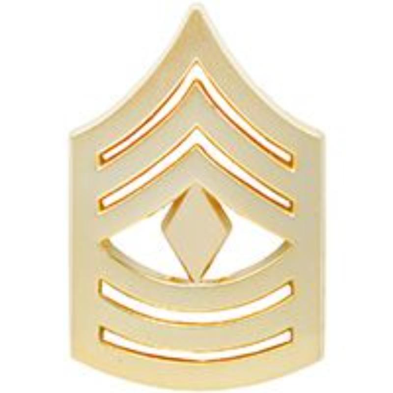 P10228 Rank - USMC, E8, 1St Sergeant - Gold - 0.88 in. Wide