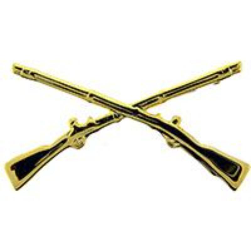 P10466 Pin - Army, Infantry, Rifles - 1.5 in.