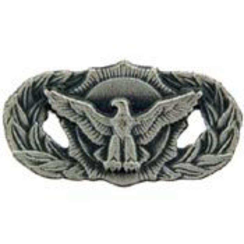 P12107 Mini Wing Pin - USAF, Security Police, Basic - Pewter - 0.88 in.