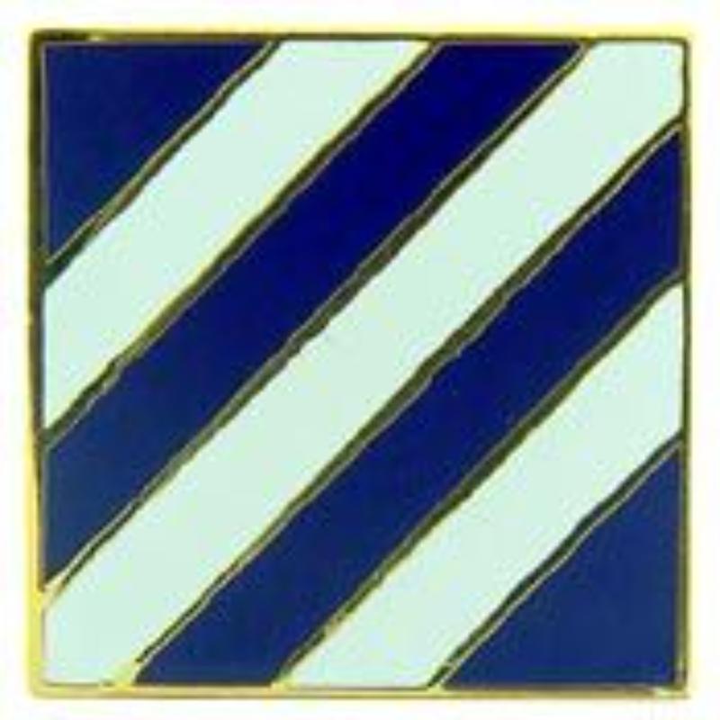P12215 Pin - Army, 3Rd Infantry Division - 1 in.