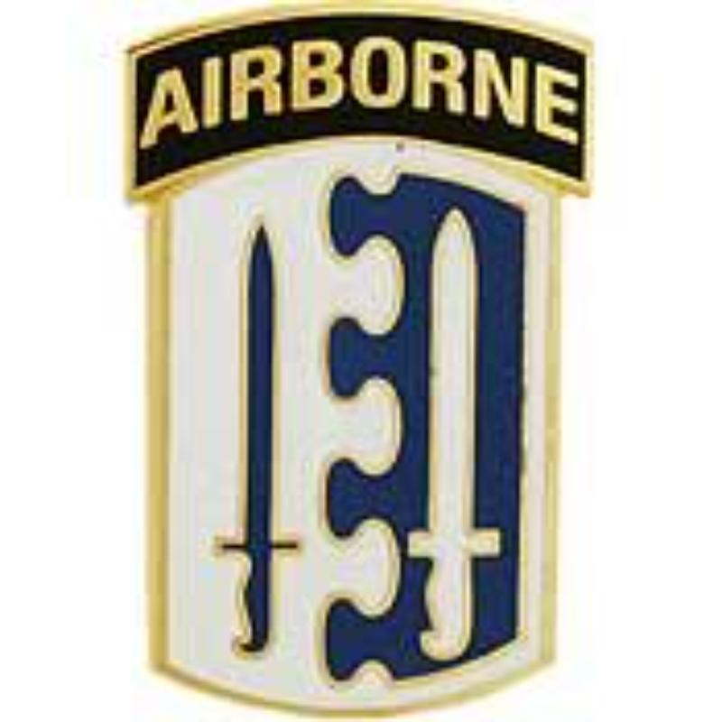 P12281 Pin - Army, 2Nd Infantry Brigade Airborne - 1 in.