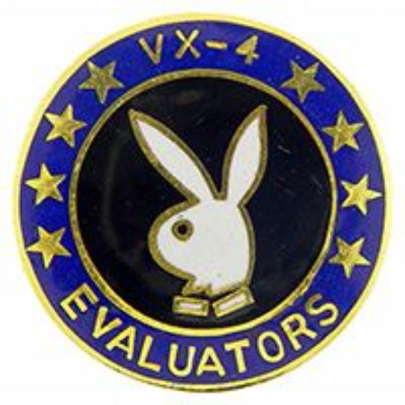 P12583 Pin - USN, Evaluators, VX-4 - 1 in.