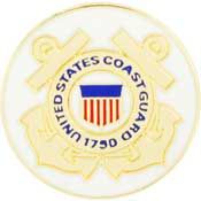 P12674 Pin - United States Coast Guard, Logo C - Medium - 0.88 in.