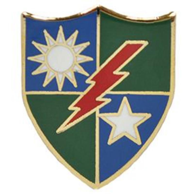 P12701 Pin - Army, 75Th Infantry Regiment - Ranger - 1 in.