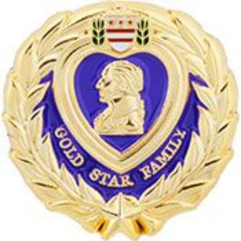 P12778 Pin - Gold Star Honor - 1.625 in.