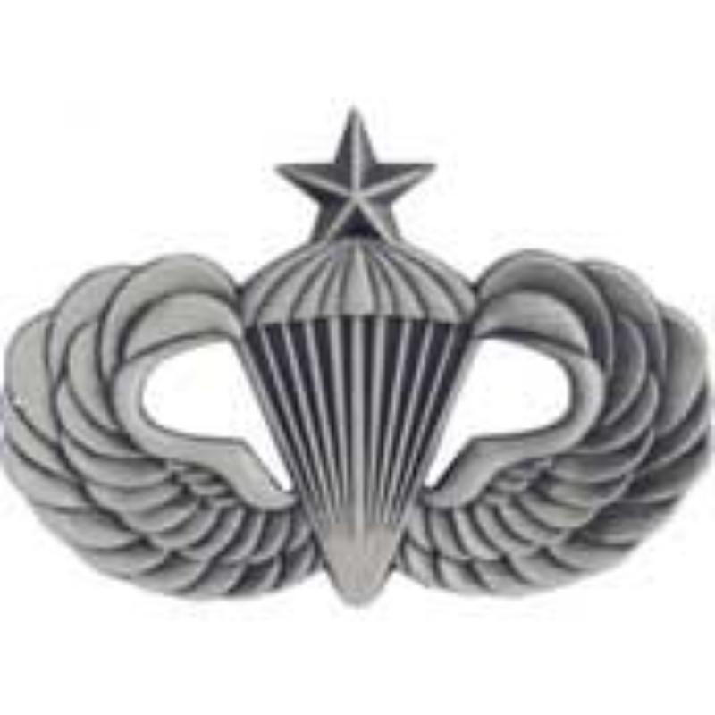 P14744 Wing Pin - Army Paratrooper, Senior - Pewter - 1.25 in.