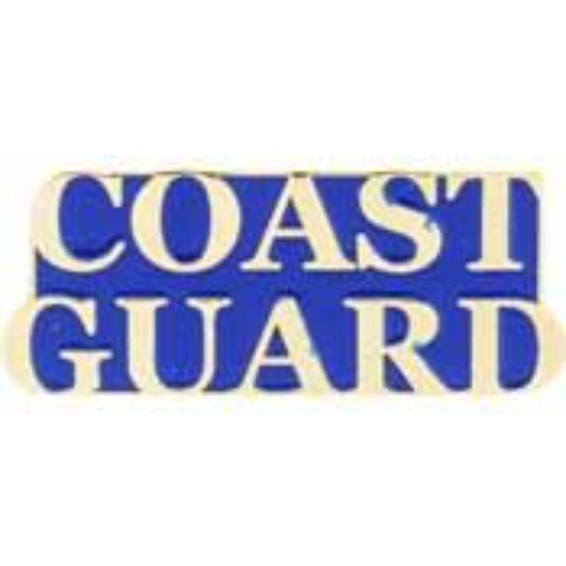 P14775 Pin - United States Coast Guard, Script Coast Guard - 1.31 in.
