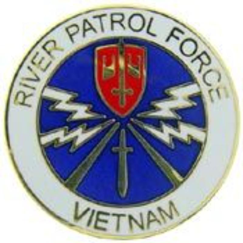 P14822 Pin - Vietnam, River Patrol - 1 in.