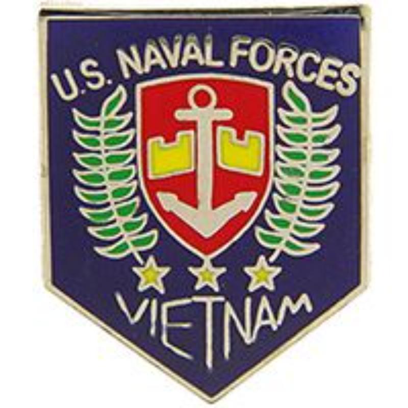 P14823 Pin - Vietnam, USN, Forces - 1 in.