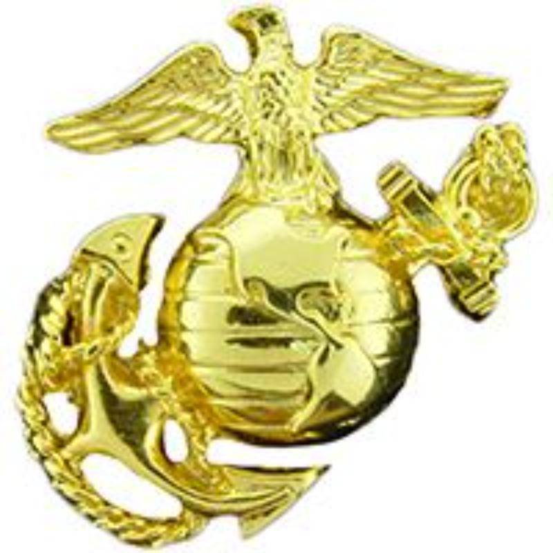 P14867 Pin - USMC, Emblem C1, Left - Medium - Gold - 1.125 in.
