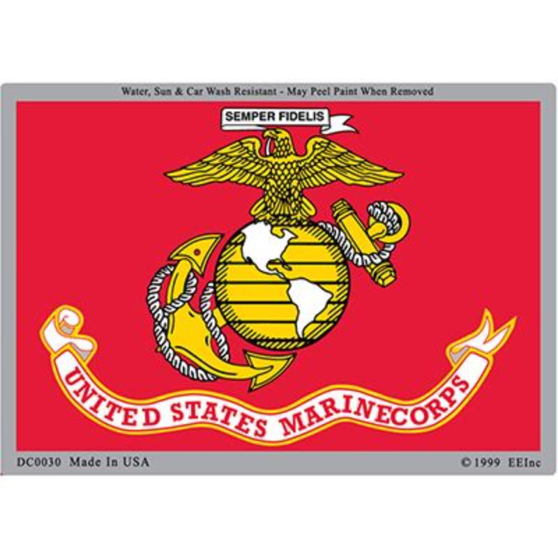 DC0030 Sticker - USMC Logo - 3 x 4.25 in.