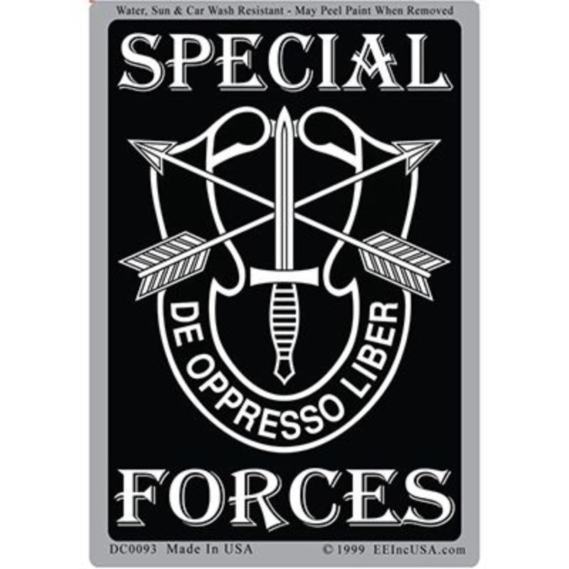 DC0093 Sticker - Special Forces - 3 x 4.25 in.