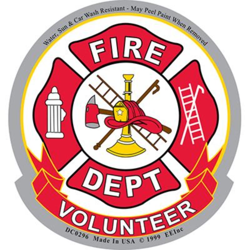 DC0296 Sticker - Fire, VFD - 3.75 in.