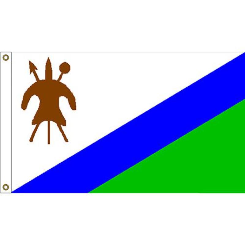 F1206 Flag - Lesotho - 3 x 5 ft.