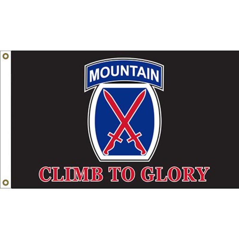 F1391 Flag - Army, 10th Mountain - 3 x 5 ft.
