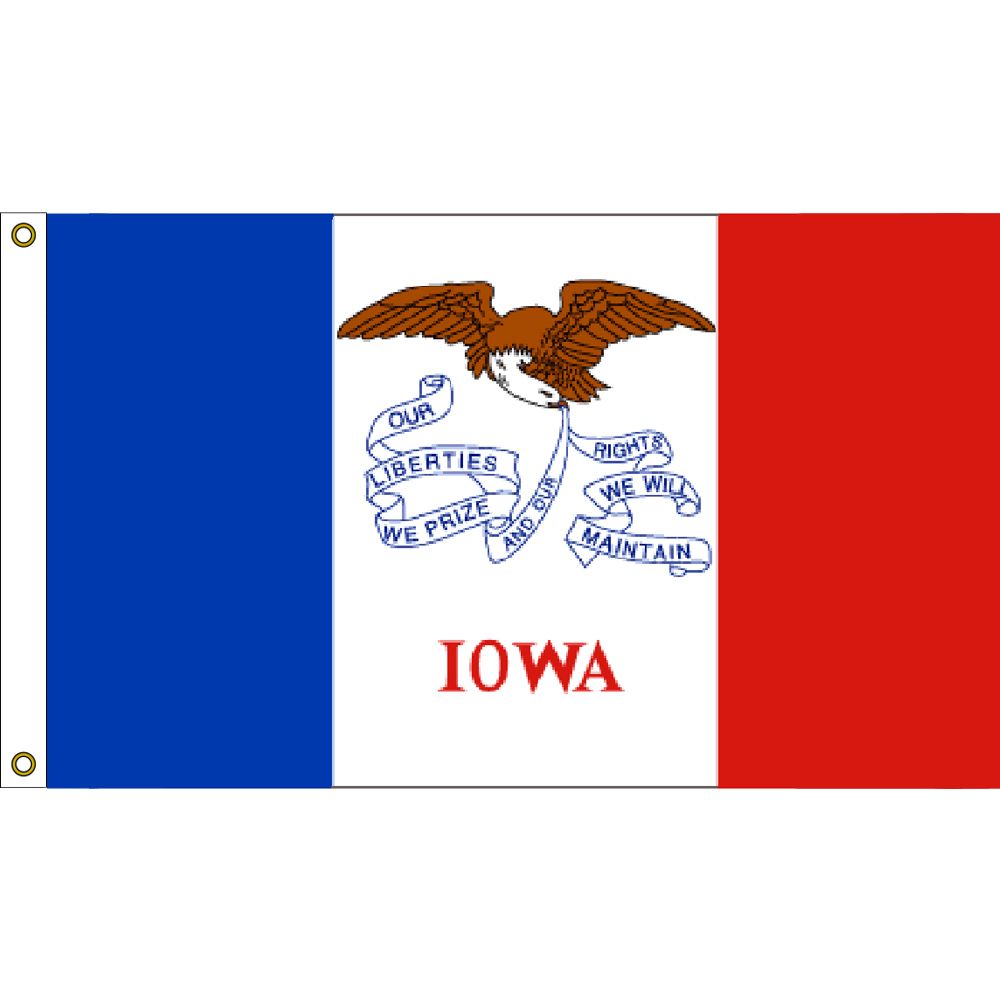 F1516 Flag - Iowa - 3 x 5 ft.