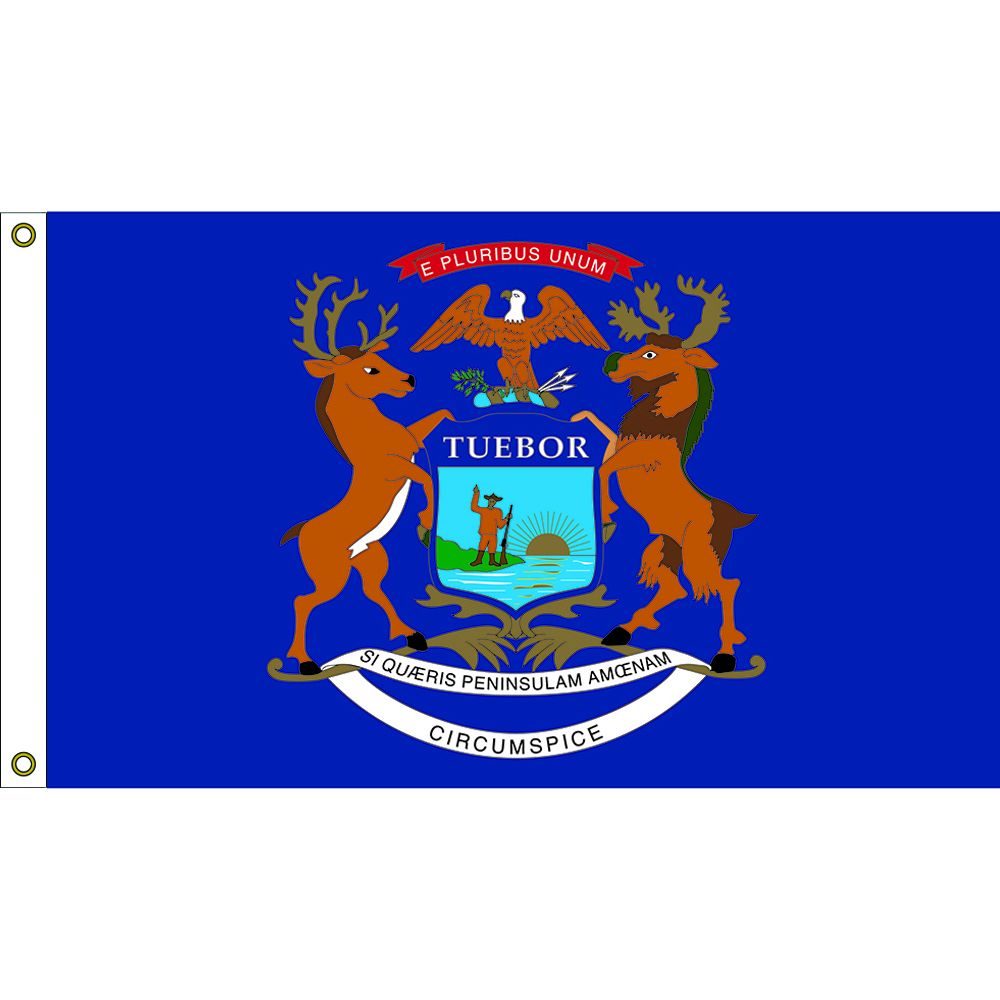 F1523 Flag - Michigan - 3 x 5 ft.