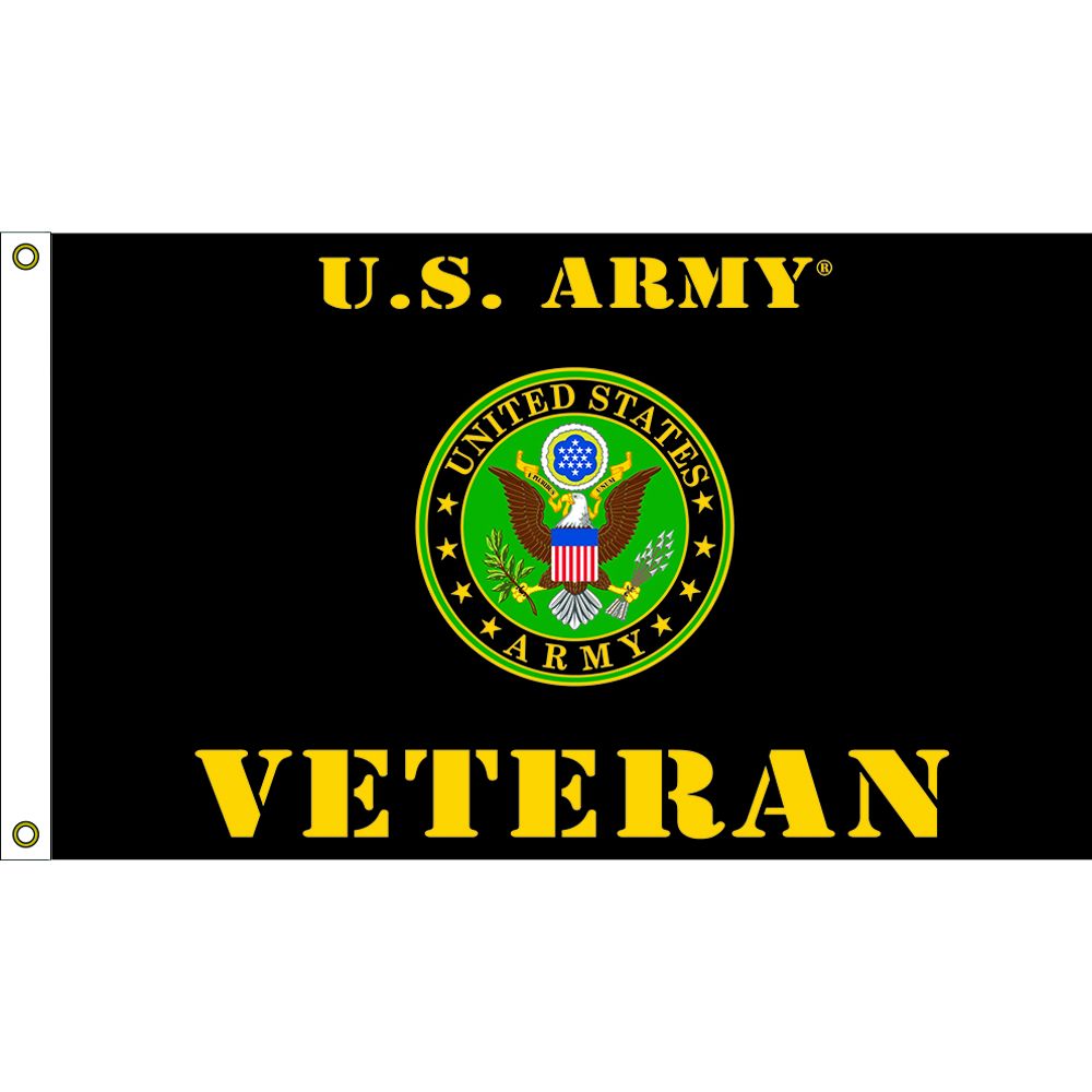 F1601 Flag - Army Veteran - 3 x 5 ft.