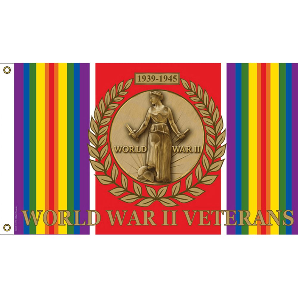 F1669 Flag - World War II, Veterans - 1939-1945