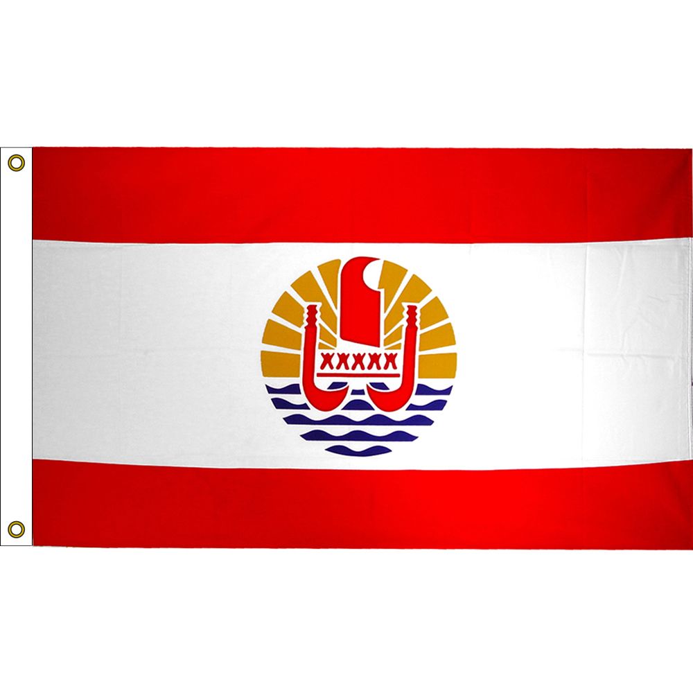 F1726 Flag - French Polynesia - 3 x 5 ft.