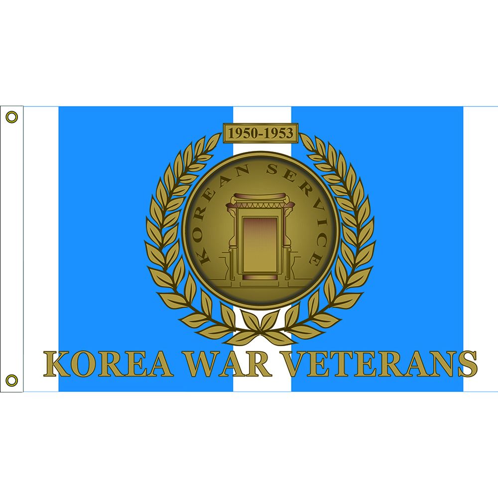F1980 Flag - Korea, War Veterans 1950-1953 - 3 x 5 ft.