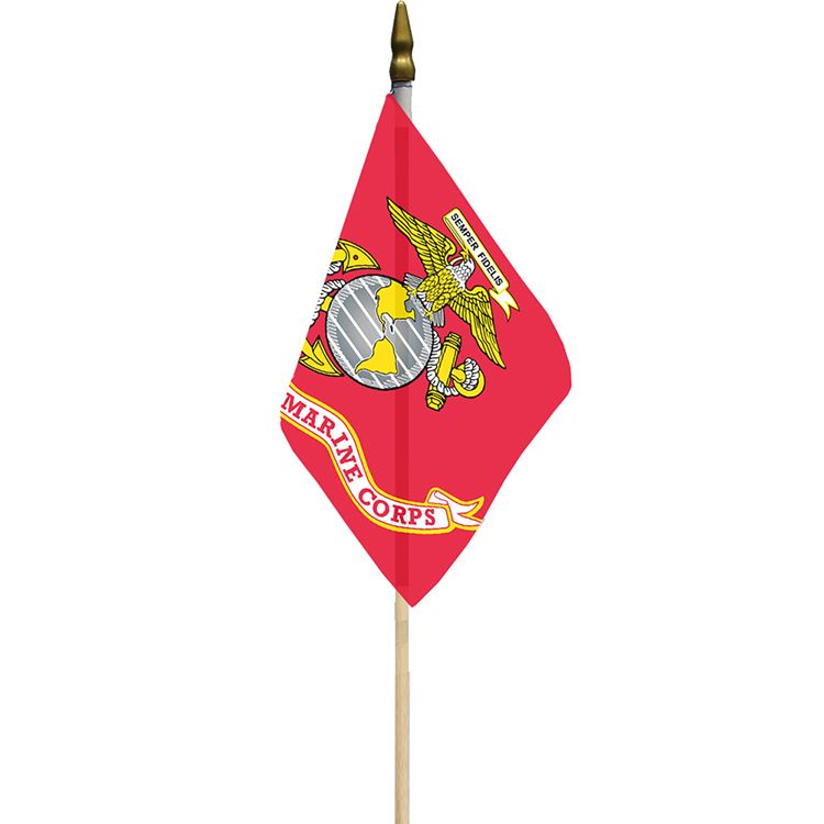 F8305 Flag - USMC - Poly-Cotton - 12 x 18 in.