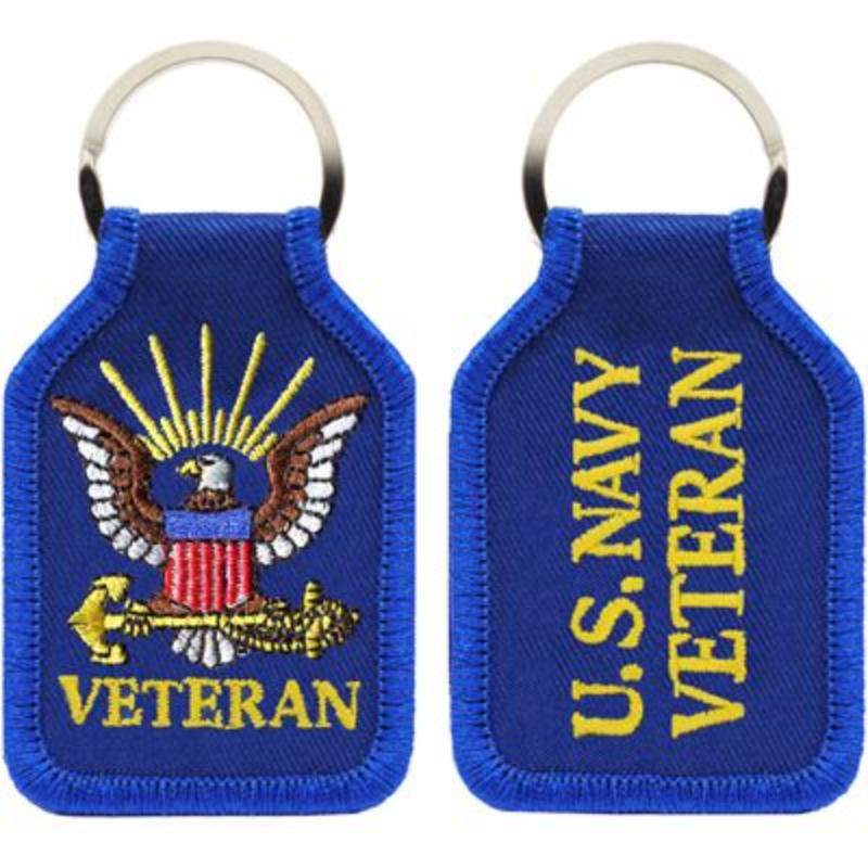 KC0006 Key Ring - USN, Veteran - Embark - 1.88 x 2.75 in.