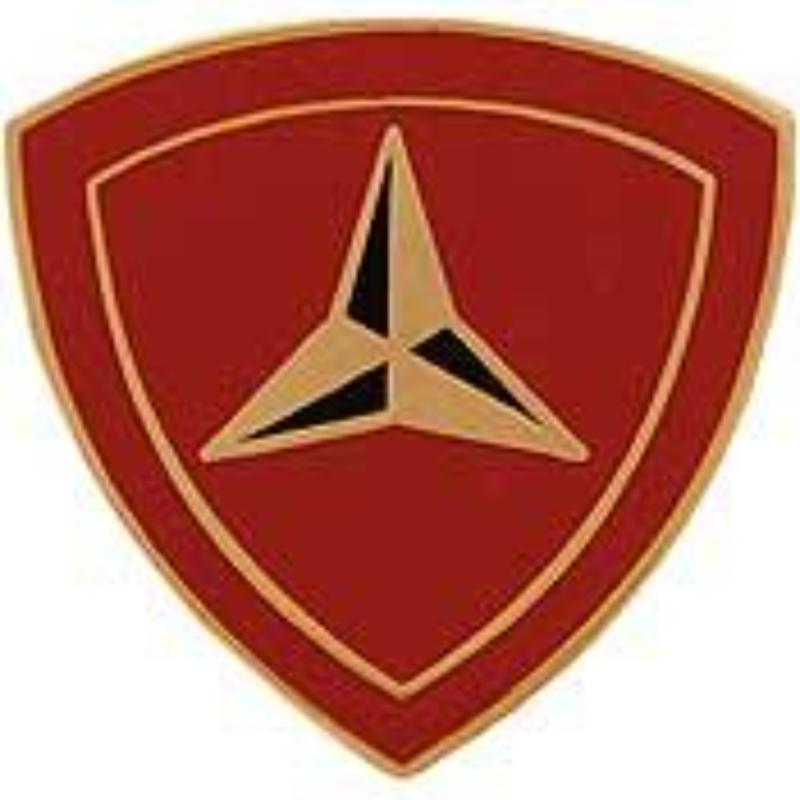 P14657 Pin - USMC, 3rd Division - 0.94 in.