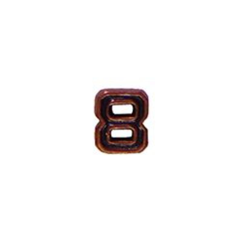 M7648 Dev-Numeral 8, Bronze - 0.19 in.