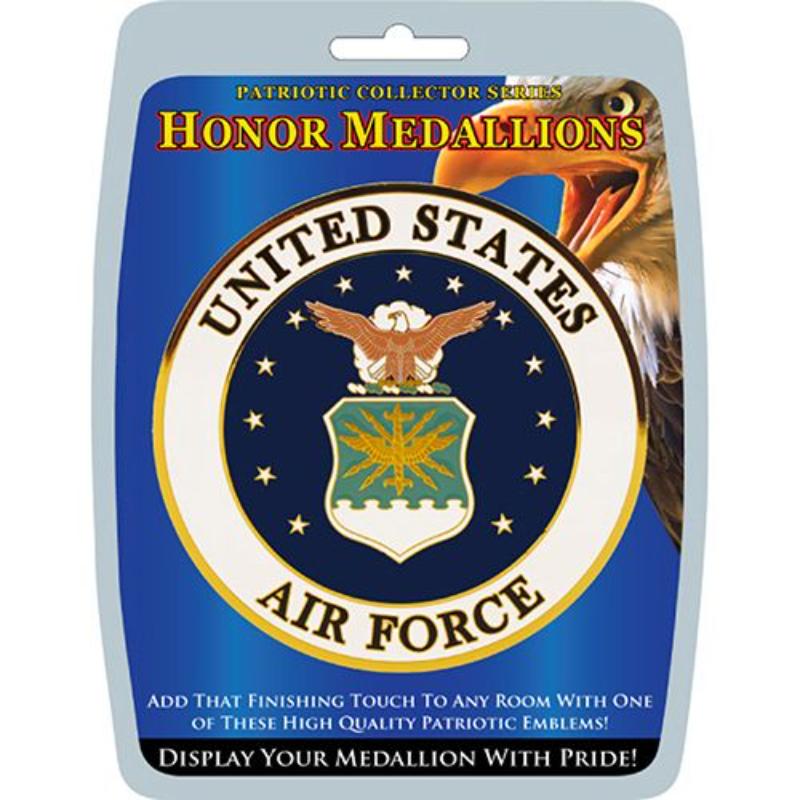 US Air Force Medallion - Silver - 4 in. - Durable Material - Detailed Design