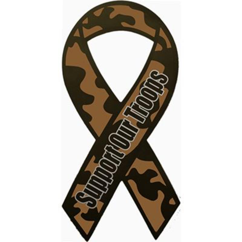 MG0204 Magnet - Car Ribbon, Camo - 8 in.